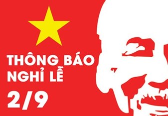 Thông báo lịch nghỉ lễ Quốc Khánh 02/09/2023