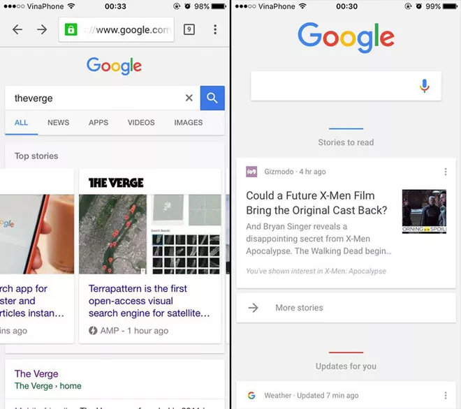 Google cập nhật ứng dụng, tung vũ khí bắt chước tính năng Instant Articles của Facebook