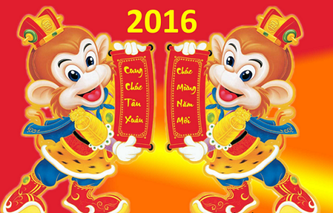 Lịch Nghỉ Tết Nguyên Đán Bính Thân 2016