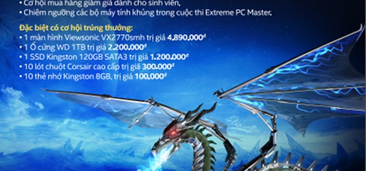 Mời tham gia "NGÀY HỘI CÔNG NGHỆ ĐỈNH CAO" do Intel tổ chức với nhiều quà tặng hấp dẫn