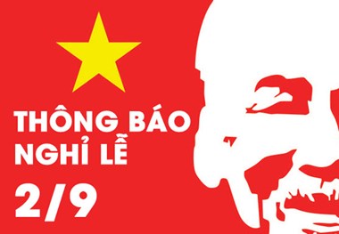 Thông báo lịch nghỉ lễ Quốc Khánh 02/09/2018