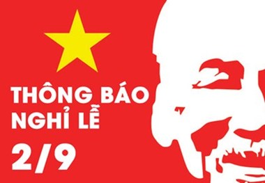 Thông báo lịch nghỉ lễ Quốc Khánh 02/09/2019