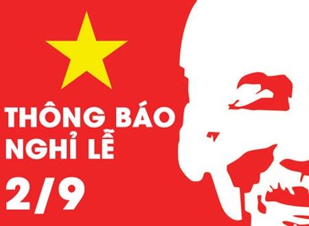 Thông báo lịch nghỉ lễ Quốc Khánh 02/09/2018